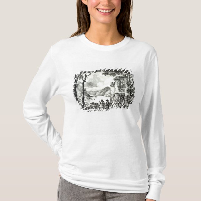 Camiseta Escenografía para el acto III de 'Le Chateau (Anverso)