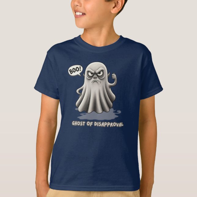 Camiseta Escéptico espeluznante: Fantasma de la desaprobaci (Anverso)