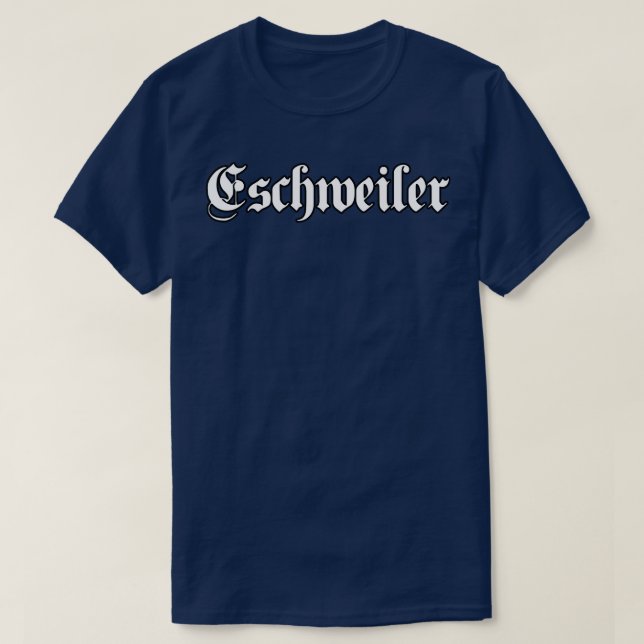 Camiseta Eschweiler escrito con letra gótica (Diseño del anverso)