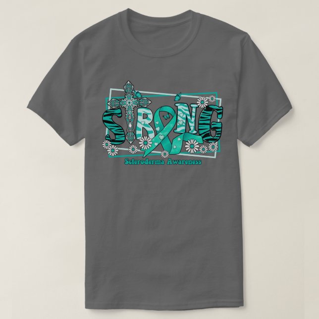 Camiseta Escleroderma Conciencia Conciencia a través de la  (Diseño del anverso)
