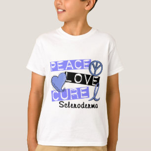 Camiseta Escleroderma de la curación del amor de la paz