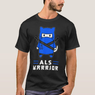 Camiseta Esclerosis lateral amiotrófica Cinta azul Als Warr