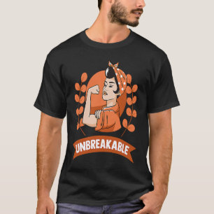 Camiseta Esclerosis múltiple Conciencia MS Inquebrantable