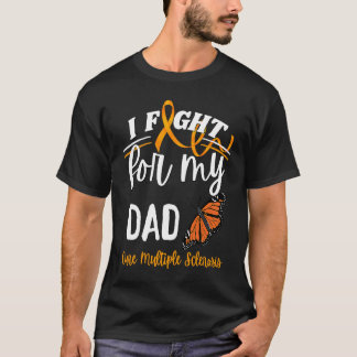 Camiseta Esclerosis múltiple Conciencia Papá Cura Monarca B