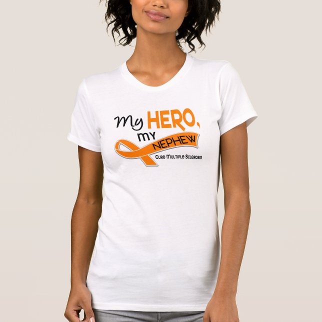 Camiseta Esclerosis múltiple del ms MI HÉROE MI SOBRINO 42 (Anverso)