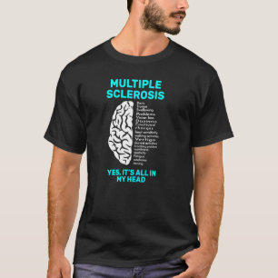 Camiseta Esclerosis múltiple Enfermedad cerebral Luchador
