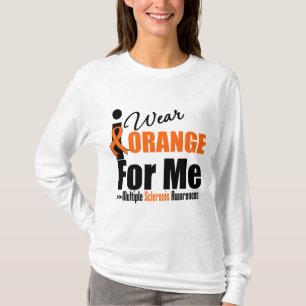 Camiseta Esclerosis múltiple llevo el naranja para mí
