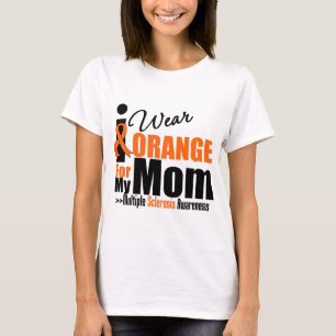 Camiseta Esclerosis múltiple llevo el naranja para mi mam