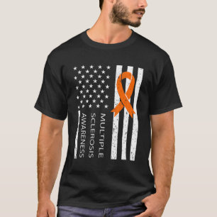 Camiseta Esclerosis múltiple Ms Awareness Naranja Ribbon 3