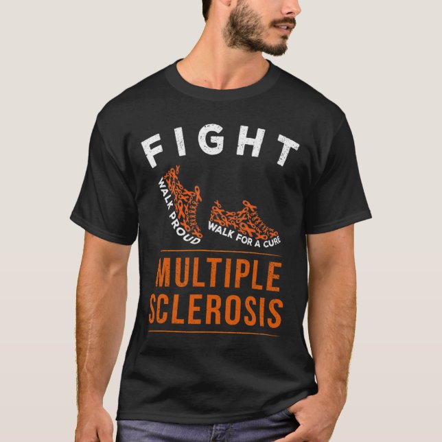 Camiseta Esclerosis múltiple Ms Awareness Warrior Ribbon 1 (Anverso)