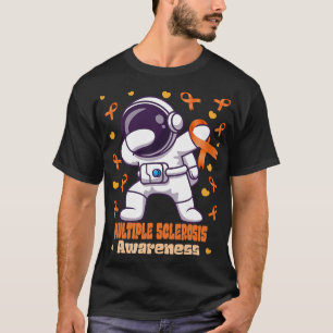 Camiseta esclerosis múltiple MS dabbing astronauta guerrero