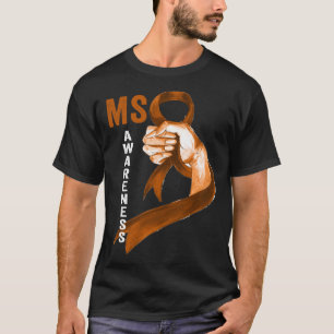 Camiseta Esclerosis múltiple Naranja Cinta Hombres Mujeres 