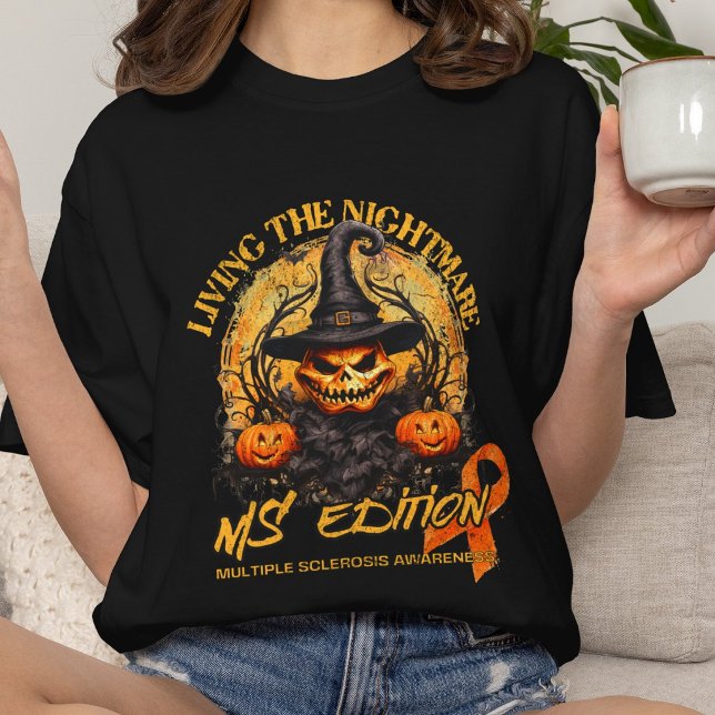 Camiseta Esclerosis Múltiple, regalo de cinta naranja de sp (Subido por el creador)