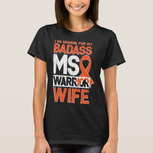 Camiseta Esclerosis Sra. Awareness Badass Guerrero Esposa