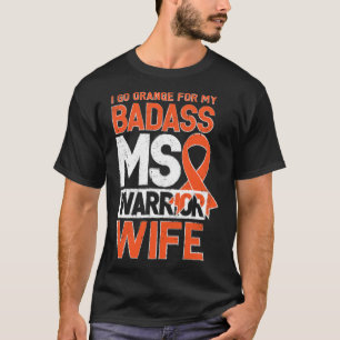 Camiseta Esclerosis Sra. Awareness Badass Guerrero Esposa