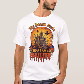 Camiseta Escoba Rompió Alguacil Fantasma de Halloween Calab