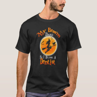 Camiseta Escoba se rompió así que me convertí en un Disfraz