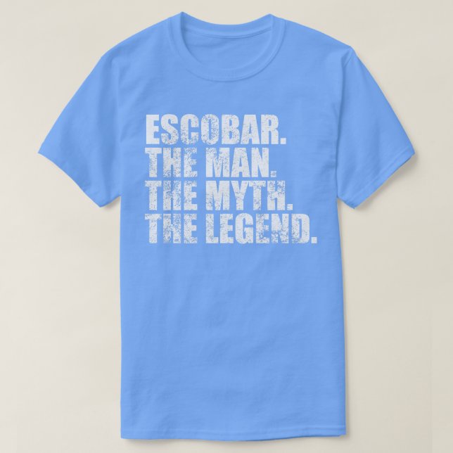 Camiseta EscobarEscobar Nombre de la familia Escobar apelli (Diseño del anverso)