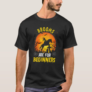 Camiseta Escobas Son Para Equitación De Brujas Principiante