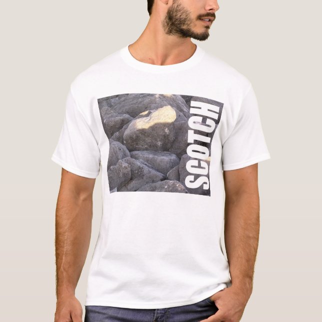 Camiseta Escocés en las rocas (Anverso)
