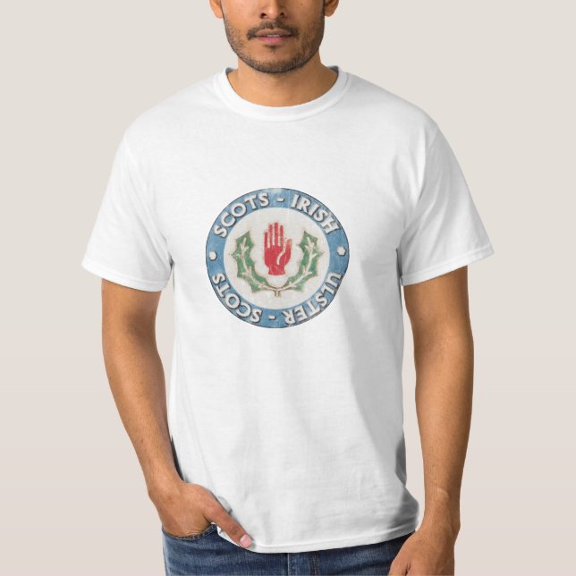 Camiseta Escocés-Irlandés/Ulster-Escocés (diseño apenado) (Anverso)