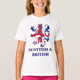 Camiseta Escocés patriótico y Brtish