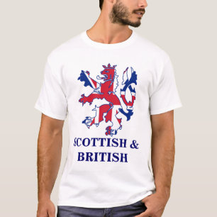 Camiseta Escocés patriótico y Brtish
