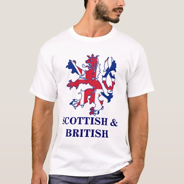 Camiseta Escocés patriótico y Brtish (Anverso)