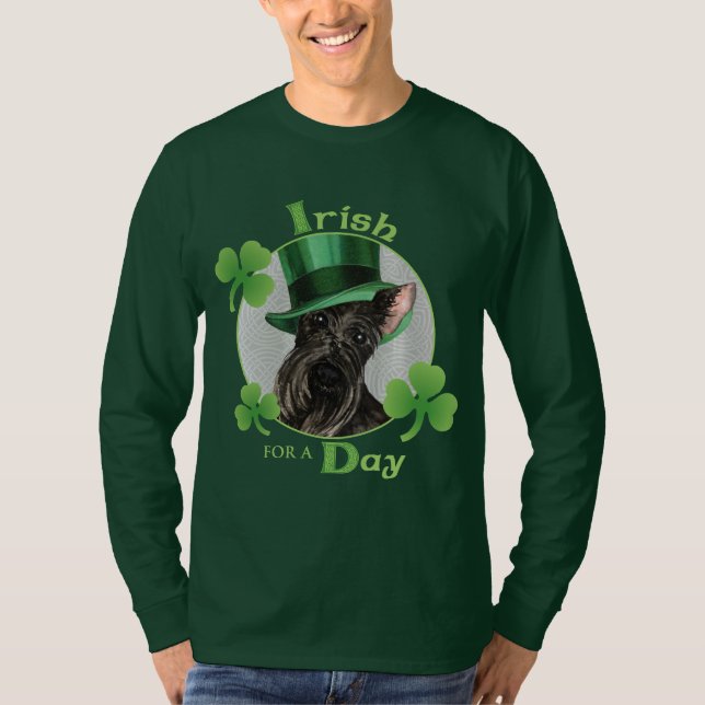 Camiseta Escocés Terrier del día de St Patrick (Anverso)
