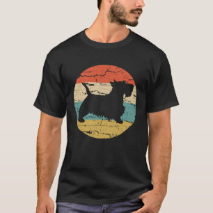 Camiseta Escocés Terrier Dog Vintage Mom Dad Retro