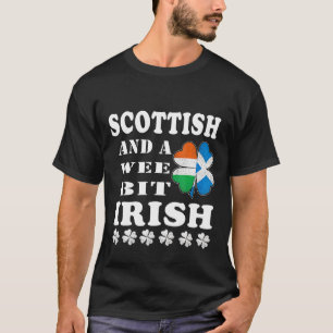 Camiseta escocés y un poco irlandés escocés Irlanda St P
