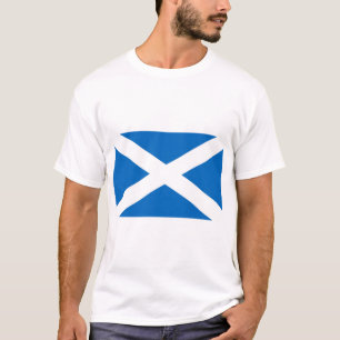 Camiseta escocesa de la bandera