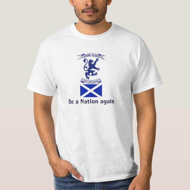 Camiseta escocesa de Saltire de la independencia (Anverso)