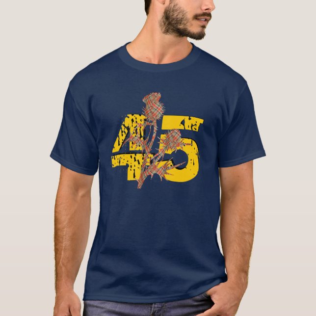 Camiseta escocesa del cardo de la independencia 45 (Anverso)