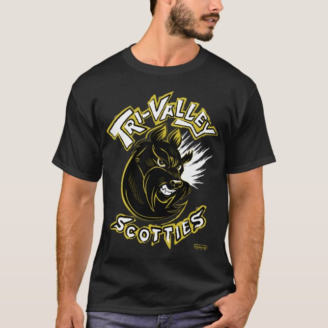 Camiseta Escoceses del Tri Valle - negro (Anverso)