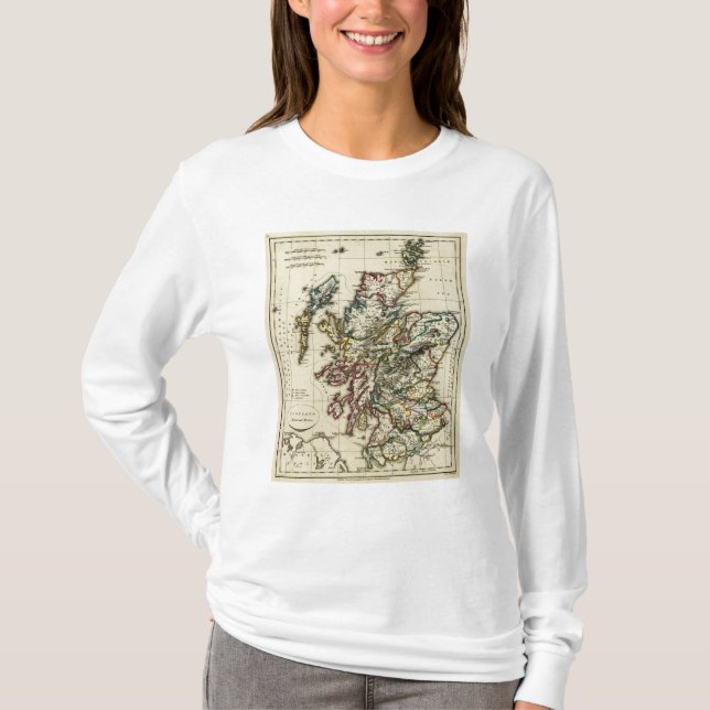 Camiseta Escocia antigua, moderno (Anverso)