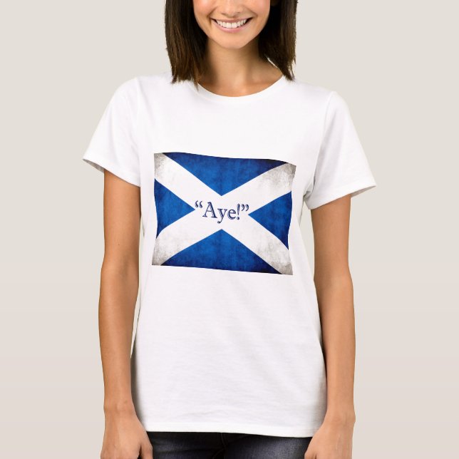 Camiseta ¡Escocia, AYE! (Anverso)