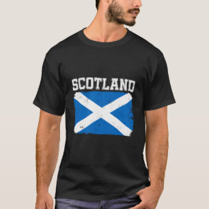 Camiseta Escocia Bandera Escocesa Distorsionada