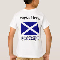 Escocia Bandera Escocesa Negra Personalización