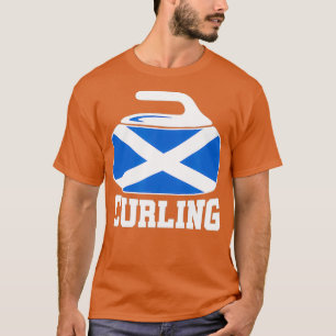 Camiseta Escocia Curling I Scottish Flag Curling Stone
