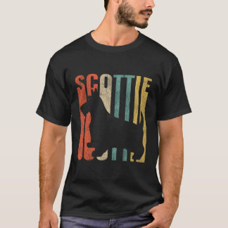 Camiseta Escocia De Perro De 1970, Retro Terrier Escocés, C