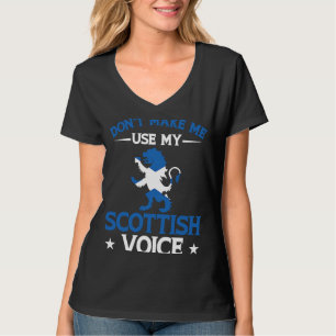 Camiseta Escocia Del Reino Unido No Me Hace Usar Mi Voz Esc
