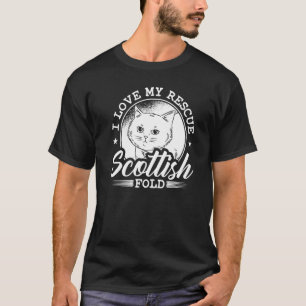 Camiseta Escocia Fold Cat Longhair Highland Kitten Dueño