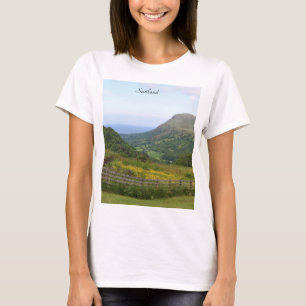 Camiseta Escocia, hermosas tierras altas de Escocia, océano