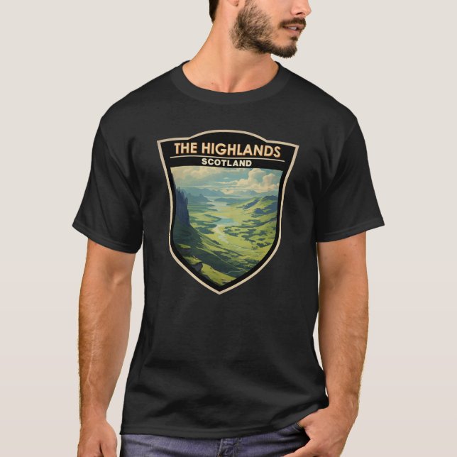 Camiseta Escocia Highlands Escocia Viaje de arte (Anverso)