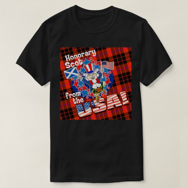 Camiseta Escocia honoraria de Estados Unidos (Diseño del anverso)