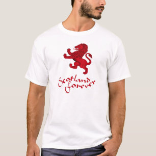 Camiseta Escocia para siempre, león desenfrenado