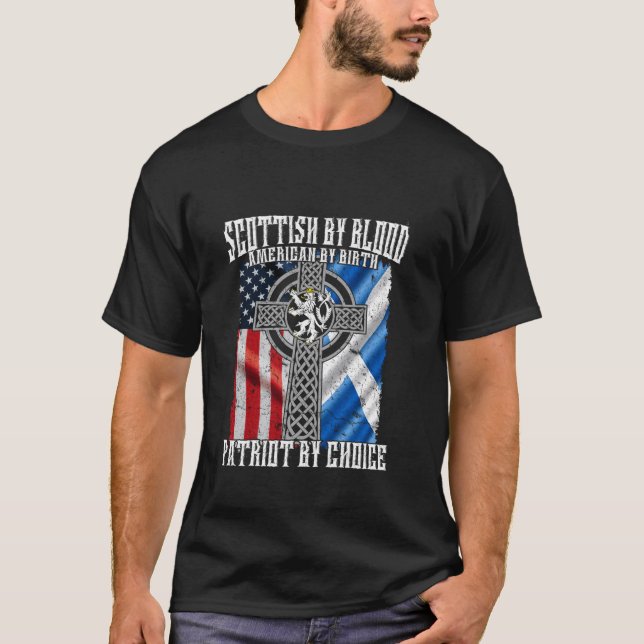 Camiseta Escocia Por Blood American De Nacer Patriot De Cho (Anverso)