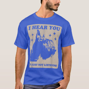 Camiseta Escocia: Terrier no escuchar al dueño de perro esc
