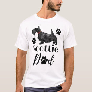 Camiseta Escocia Terrier Scottie Dog Dad